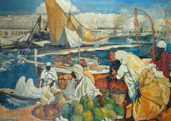 Alger La Blanche - Quay Scene, Algiers